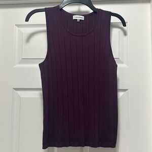 NWOT Calvin Klein Purple Aubergine Sleeveless Top